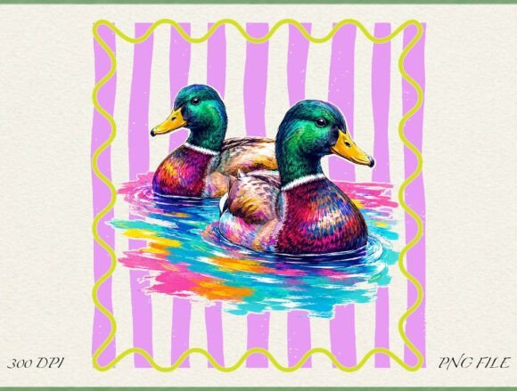 Bring Nature's Palette to Your Projects with Mallard Duck Art