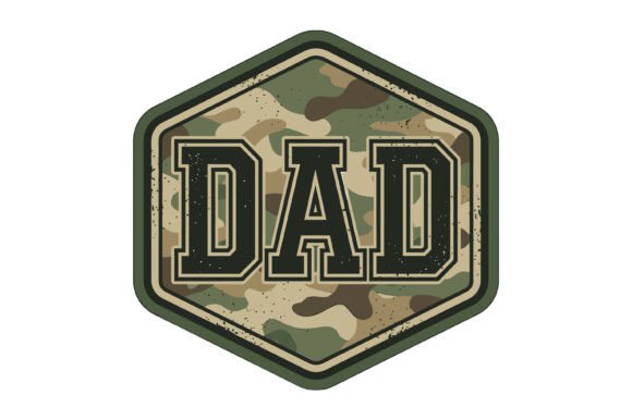 Camo Dad Patch SVG: A Rugged Design for Father's Day & Beyond