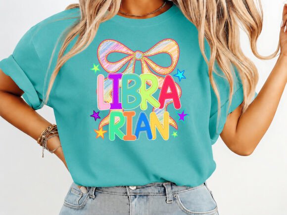 Celebrate School Days with a Cheerful Librarian T-Shirt Design