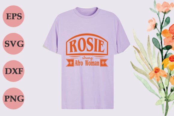 Celebrate Strength: The Rosie – Strong – Afro Woman SVG Design