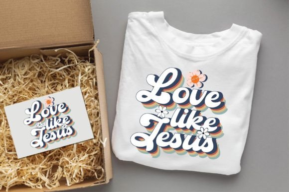 Love Like Jesus 3: A Modern Christian SVG Design for Every Project