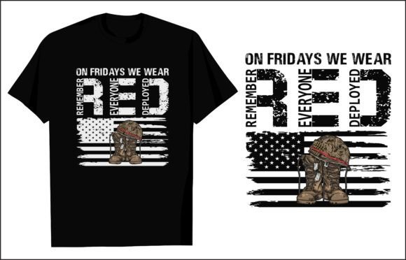 Red Friday Design: A Vintage Tribute to Military Service