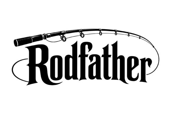 Rodfather Fishing Rod Dad Design: A Font for the Modern Angler