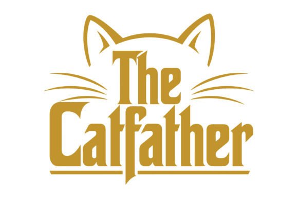 The Catfather SVG Design: A Purrfect Blend of Charm and Edge