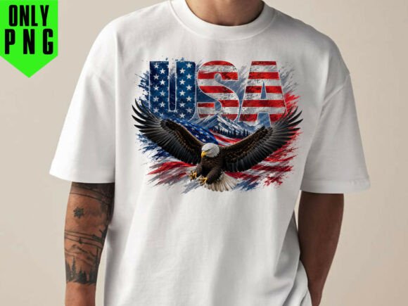 USA Sublimation T Shirt Design: Instant Download for Bold Graphics