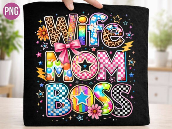 Wife Mom Boss Leopard Ribbon Design PNG: Unleashing Your Creative Spirit