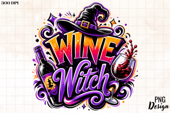 Wine Witch PNG Design: Unlocking Enchanting Visuals